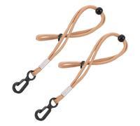 OSALADI Sangles de Ski Réglables pour Adultes en Polyester Anti-Perte, Laisse de Moufles Khaki pour Activités Hivernales et Sports de Neige Unisexes