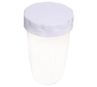 OSALADI Saupoudreuse à Sucre Glace et Farine avec Couvercle, Saupoudreur de Cacao en Poudre en PP Blanc, 1 Pièce, Outil de Pâtisserie Polyvalent Cuisine Maison, Boulangerie et Restaurant