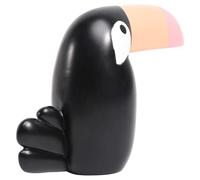 OSALADI Sculpture de Toucan en Résine Noire Ornement de Bureau Créatif Figurine Décorative pour Maison et Salon Accessoire Unique de Mobilier Décoration Présent Original