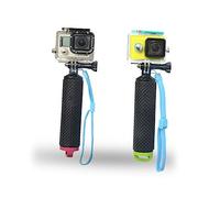 OSALADI Selfie Stick Flottant Étanche avec Poignée Silicone pour Caméras Action Accessoire De Sport Aquatique avec Dragonne Réglable Vert