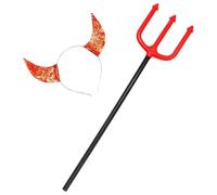 OSALADI Serrage-tête à Cornes de Diable en Plastique Ambiance Halloween | Accessoire Photo, Facile à Retirer, pour Cheveux et Tenues de Scène, Style Halloween et Nouvel An
