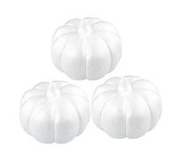 OSALADI Set de Citrouilles Blanches Mousse DIY pour Garçon Fille Décoration Halloween Automne Artisanat Garçon Fille Citrouilles Légères à Peindre Sécurisés