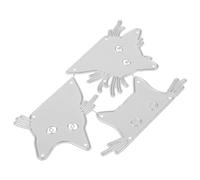 OSALADI Set de Matrices de Découpe Acier pour Scrapbooking Tête de Chat DIY Outils Polyvalents pour Création de Cartes et Décoration Album Photo