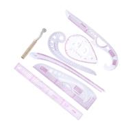 OSALADI Set de Règles de Couture Flexibles pour Patronnage Jauge de Coupe avec Courbes pour Manche Col Poche Outil de Dessin Précis pour Tailleurs et Confection