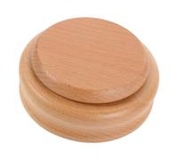 OSALADI Socle Rond en Bois 11X11X5 CM pour Boîte à Musique à Monter Soi-Même Plateforme Rotative Stable Mécanisme de Remontage Accessoire DIY pour Pièces Détachées de Boîte à Musique