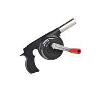 OSALADI Souffleur de Feu Manuel à Manivelle Grand Format en ABS et Fer Ventilateur pour Barbecue Extérieur Portable Outil d'Allumage pour Camping et Barbecue en Plein Air
