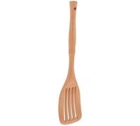 OSALADI Spatule Cuisine en Bois Antiadhésive Manche Rond Long, Résistante la Chaleur, Spatule Cuisine Portable pour Wok, Poêles Antiadhésives et Cuisson Quotidienne