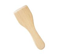 OSALADI Spatules en Bois de Hêtre Naturelles, Lot de 4 Petites Spatules à Beurre 12,5x4,5 Cm, Antiadhésives et Résistantes la Chaleur, Ustensiles Cuisine Polyvalents pour Poêles