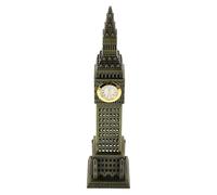OSALADI Statue Big Ben en Métal Vintage, Modèle Décoratif de Bureau Londonien, Sculpture D’Architecture Rétro 15 Cm, Ornement de Collection pour Décoration Intérieure Maison et Bureau