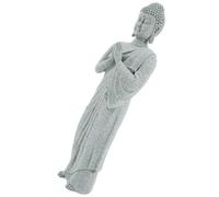 OSALADI Statue de Bouddha Debout en Grès, Figurine Décorative pour Bureau et Intérieur, Ornement Spirituel de Contemplation, Sculpture de Décoration Orientale, 1 Pièce