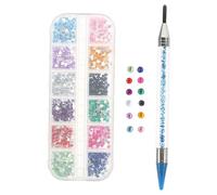 OSALADI Stylo de Peinture pour Perles Multifonction Bleu 1 Kit D’outil de Pointillage Sélecteur de Strass pour Nail Art DIY Décoration Ongles et Accessoires Manucure