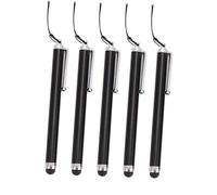 OSALADI Stylus Pen Pack de 5 Pièces 9mm avec Cordon Anti-Perte Capacitif en Métal et Silicone Léger et Solide Stylet pour Écran Tactile de Téléphone et Tablette