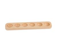 OSALADI Support à Œufs pour Présentation et Organisation en Bois Massif 6 Cases Charme Rustique Plateau de Rangement Hygiénique pour Réfrigérateur Cuisine