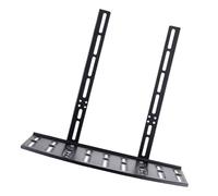 OSALADI Support de Rangement Mural sans Perçage en Acier Noir Étagère pour Routeur et TV Organisateur pour Meuble TV Salon Passages de Câbles et Box Multimédia