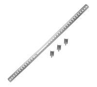 OSALADI Support Étagère Inox avec Clips Barre Renfort Réfrigérateur Congélateur Fixation Robuste pour Clayette Frigo Pinces Étagères Compatibles Support de Rangement Pratique