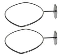 OSALADI Support Mural pour Ballon de Football en Fer Noir 2 Pièces, Porte-Balle Robuste et Design pour Rangement à Domicile ou Comptoir de Magasin