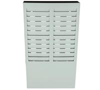OSALADI Support Mural Pour Cartes De Présence Porte-Cartes De Pointage 24 Emplacements Rangement Carte Pour Bureau Suivi Visuel Des Présences Plastique Inodore 16.34X8.27X1.26In