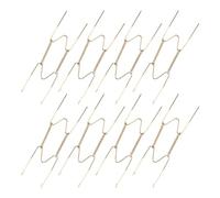 OSALADI Supports Muraux pour Plaques D'immatriculation en Acier Résistant, Crochets W Élégants et Invisibles pour Décoration Murale et Rangement la Maison, Lot de 8