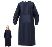 OSALADI Tablier Imperméable À Manches Longues Avec Poche Tablier Résistant À L'Huile De Cuisine Manche Imperméable Pour Vaisselle Nettoyage Laboratoire Toilettage Chien Jardinage