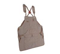 OSALADI Tablier Toile Croisé Unisexe avec Poches Réglable pour Jardinage Menuiserie Cuisine Coiffure et Confortable et Facile à Nettoyer