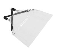 OSALADI Tablier Transparent en Tpu Sangle Noire Réglable Éclaboussures Tablier de Coiffeur Unisexe pour Salon la Cuisine et Activités Professionnelles Protection Légère et Solide