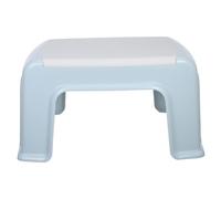 OSALADI Tabouret Garçon et Filles en Plastique Gris Bleu Petit Marchepied Antidérapant Léger Tabouret Polyvalent pour Changer de Chaussures Salle de Bain Cuisine Repose-Pieds Portable