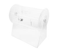 OSALADI Tambour de Tirage au Sort en Acrylique Transparent Grosse Capacité Roulette de Loterie Rotative pour Tombola et Bingo Boîte à Billets pour Événements Professionnels et Fêtes
