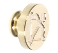 OSALADI Tampon en Laiton Tête de Sceau de Cire Vintage 25 CM pour Cacheter Enveloppes et Cartes Poinçon Métallique pour Mariage et Décoration Artisanale Bâtonnets de Cire à Cacheter