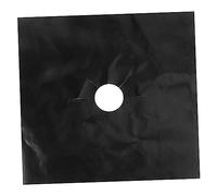 OSALADI Tapis De Antiadhésif Pour Plaque De Cuisson À Gaz 27 X 27 Cm Noir Réutilisable