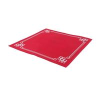 OSALADI Tapis de Mahjong Antidérapant et Résistant à l'usure, Carré Rouge | Polyester Fibre, du Bruit, Entretien Facile, Ajustement pour Cartes, Poker et Dominos