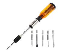 OSALADI Tournevis à Cliquet Semi-automatique à Pression Manuelle, Outil Spiralé en Acier au Carbone, Réglage Push-pull Rapide pour Vissage et Dévissage, Outil Manuel Polyvalent