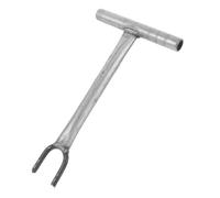 OSALADI Water Valve Wrench Long Handle U Shaped Spanner Water Shut Off Tool For Home And Property Maintenance Wear Resistant Plumbing Key With Opening