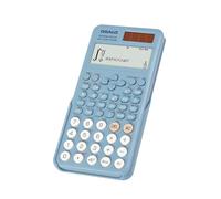 OSALO - Calculatrice scientifique 417 fonctions, affichage écrit sur 2 lignes, alimentation solaire et par pile, 10+2 chiffres, calculatrices pour étudiants du secondaire et universitaires, bleu (OS