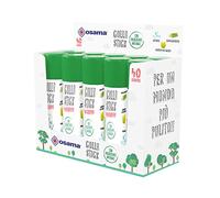 Osama - Colle Forte Stick Extra Adhésive, 10 Bâtons, 40 gr - Set Colles Naturel sans Solvants pour Papeterie Bureau et Fourniture Scolaire - Résistante et sans Grumeaux sur Papier, Sûre pour Enfants