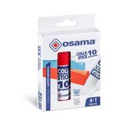 Osama - Colle Forte Stick Extra Adhésive, 4 Bâtons + 1 Gratuit 10 gr, Set Colles sans Solvants pour Papeterie Bureau et Fourniture Scolaire - Résistante et sans Grumeaux sur Papier, Sûre pour Enfants