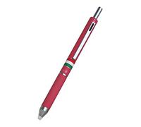 Osama, Quadra - Stylo Bille 0,8 mm Pointe Fine + Porte Mine 0,5 mm, à Déclic en Caoutchouc - Stylo Couleur avec Encre Noire, Bleue et Rouge, Idéal pour Papeterie, Fourniture Scolaire et Bureau, Rose