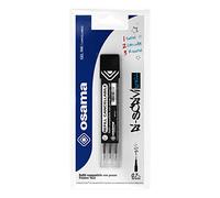 Osama - Recharge Stylo Frixion, Idéal pour Papeterie et Fourniture Scolaire -Kit 3 Pièces avec Recharge Stylo Bille pour Stylo Effacables, 0.7 mm - Refill Stylo Gel Utile pour Fourniture Bureau, Noir
