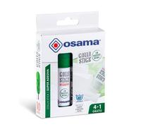 Osama - Set Colles Naturel sans Solvants pour Papeterie Bureau et Fourniture Scolaire - Résistante et sans Grumeaux sur Papier, Sûre pour Enfants