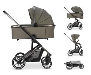 Osann Poussette combinée Juntos avec nacelle, siège sport, capote de pluie - Teck