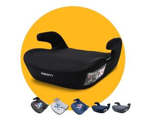 OSANN - Siège auto réhausseur Boost I-Size 135-150 cm - noir - Guide ceinture, Universel, Lavable, Accoudoir