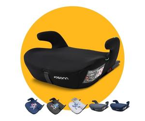 OSANN - Siège auto réhausseur Boost Isofix I-Size 135-150 cm - noir - Avec ou sans Isofix, Guide ceinture, Universel, Lavable, Accoudoir
