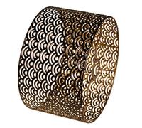 Osasy Abat-jour de rechange pour lampe à tambour en métal pour table/lustres/bureau, design creux sculpté