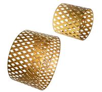 Osasy Lot de 2 abat-jours suspendus au design vintage - Montage facile sans outils - Abat-jour rond en métal sculpté pour lampadaire, suspension, lampe de table