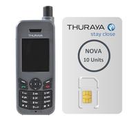 Téléphone Satellite OSAT Thuraya XT-Lite + Carte SIM prépayée Nova 10 unités | Validité de 30 Jours | Couverture Voix et SMS pour Communication à Distance et d'urgence
