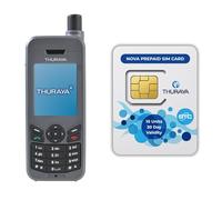 Téléphone Satellite OSAT Thuraya XT-Lite + Carte SIM prépayée Nova 10 unités | Validité de 30 Jours | Couverture Voix et SMS pour Communication à Distance et d'urgence