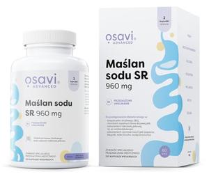 Osavi Butyrate de sodium SR, 960mg - 120 Capsules Vegan | Butyran de sodium microencapsulé | Haute teneur en acide butyrique | Inodore et insipide | Vegan, sans gluten, sans soja, sans OGM