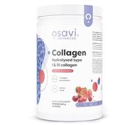Osavi Collagène Hydrolysé de Type I & III | 20g de Peptides par Portion | Profil de 18 Acides Aminés | Soutien des Muscles et des Os | Saveur Cerise-Fraise | 660g de Poudre
