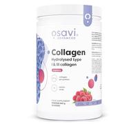 Osavi Collagène Hydrolysé Type I & III - 660 g Poudre | Saveur framboise | 20 g de peptides par portion | 18 acides aminés dont glycine & proline | Soutient muscles & os | Se dissout facilement