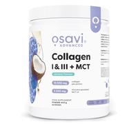 Osavi Collagène Type I & III + huile MCT de coco - 400 g poudre | Peptides de collagène hydrolysés | Acides gras C8 & C10 | 18 acides aminés | Sans sucre | Goût coco
