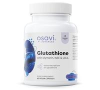 Osavi Glutathion avec NAC, Silymarine & LOLA - 60 Gélules Véganes | L-glutathion réduit (GSH) | Extrait de chardon-marie 80% silymarine | Soutient le foie